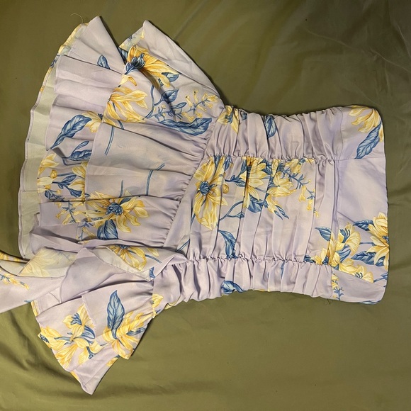 Peppermayo Floral Lilac Mini Dress - Picture 2 of 4